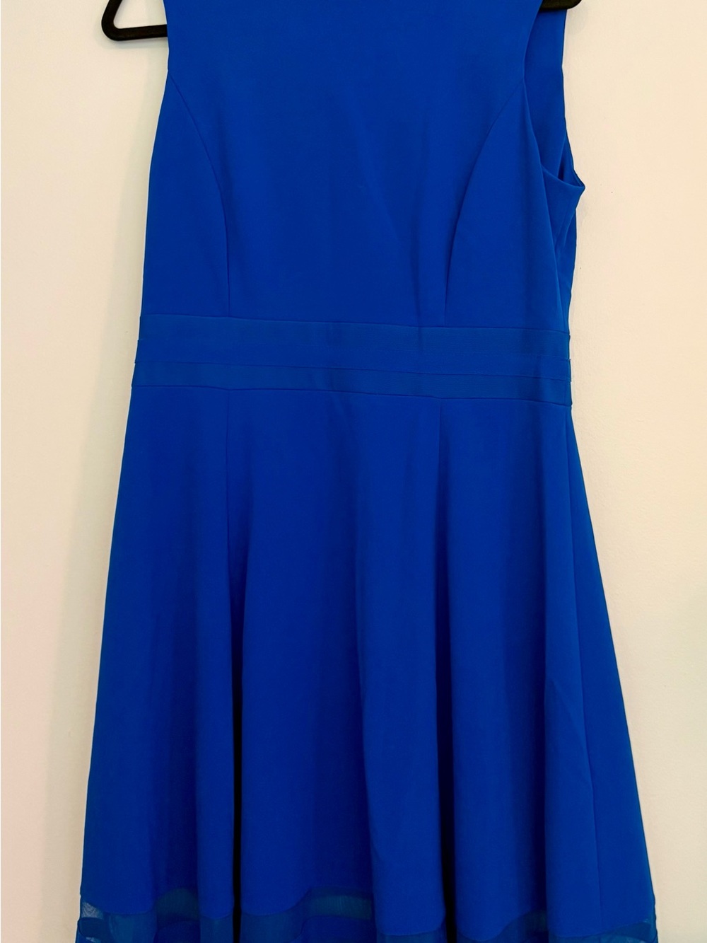Calvin Klein Cobalt Blue Sleeveless Fit-and-Flare Dress NWOT Size 12